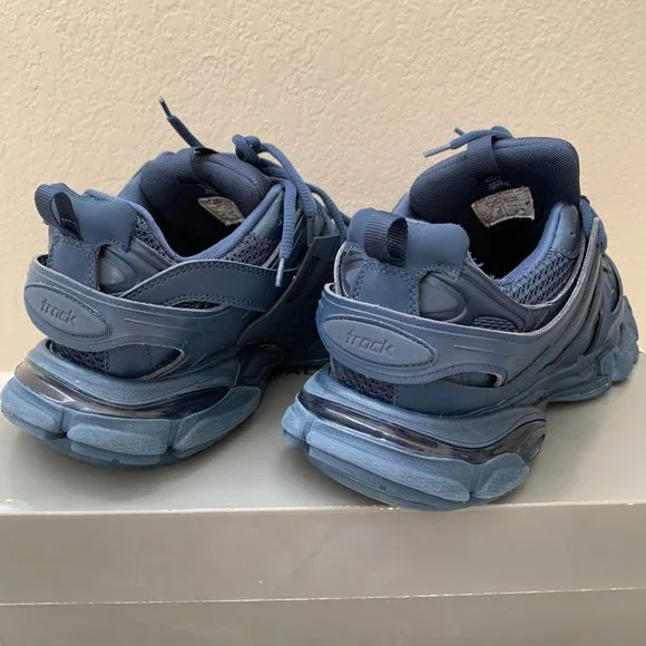 Balenciaga Track Sneakers Blue Pearl Sz 11 - Picture 10 of 16